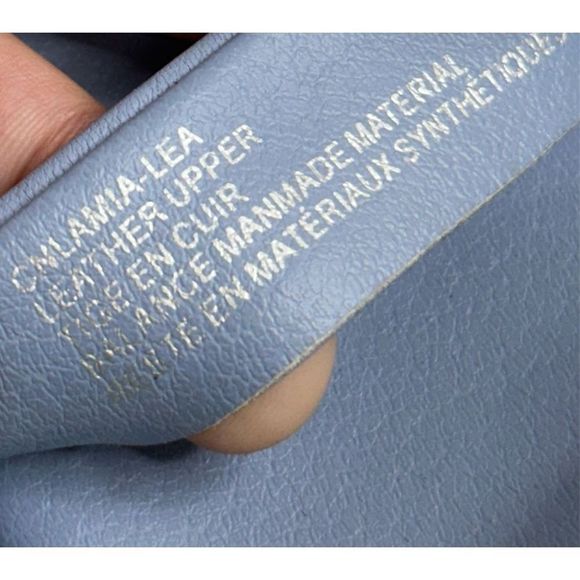 Caslon Sandals Womens Size 6 Blue Leather Open Toe Block Lamia Double Strap - Picture 9 of 11